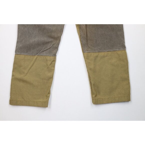 Vintage 90s Wrangler Mens Size 36x27 Faded Hunting Field Brush Denim Jean Brown - Picture 10 of 11